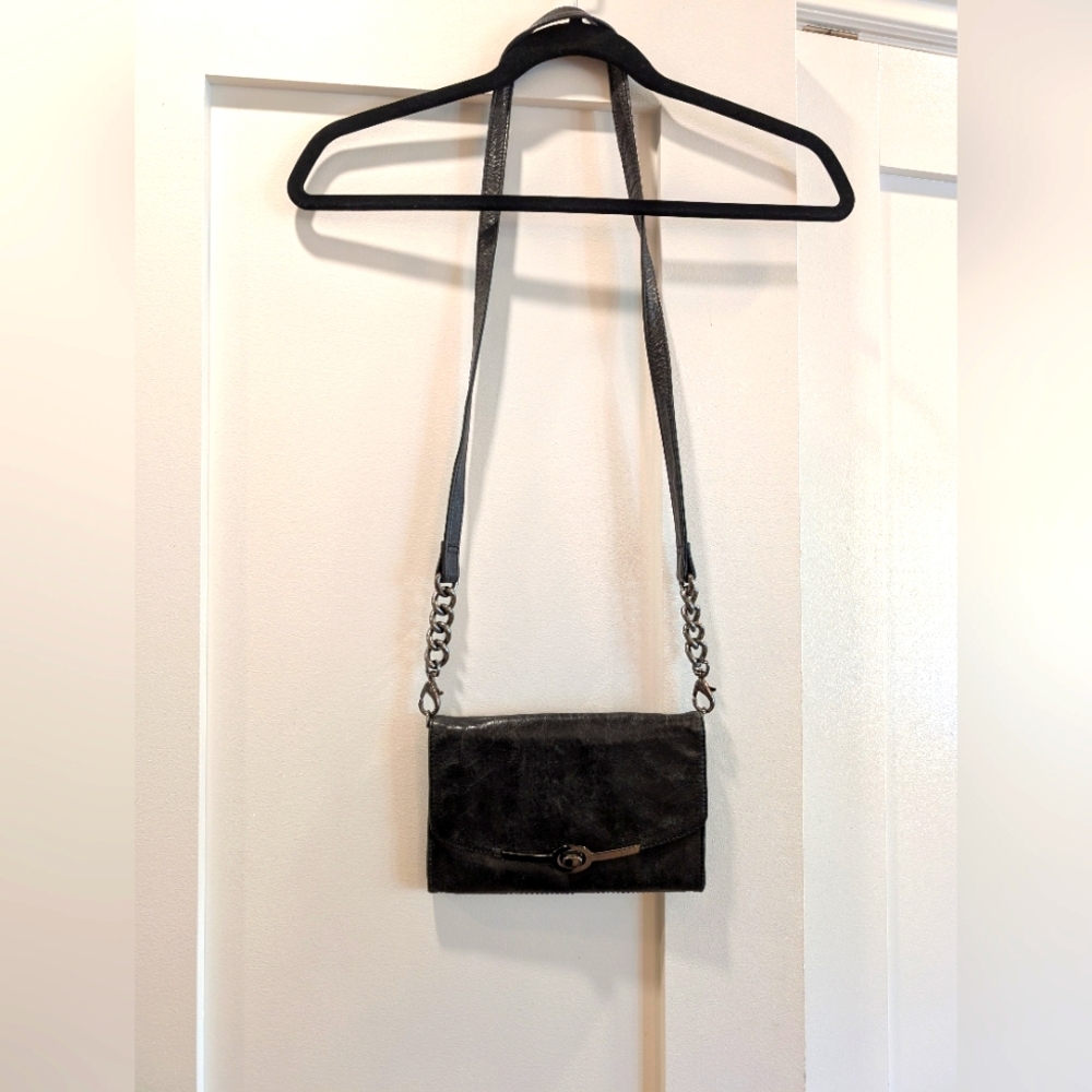Leather Shoulder/Crossbody Purse By Grace Adele